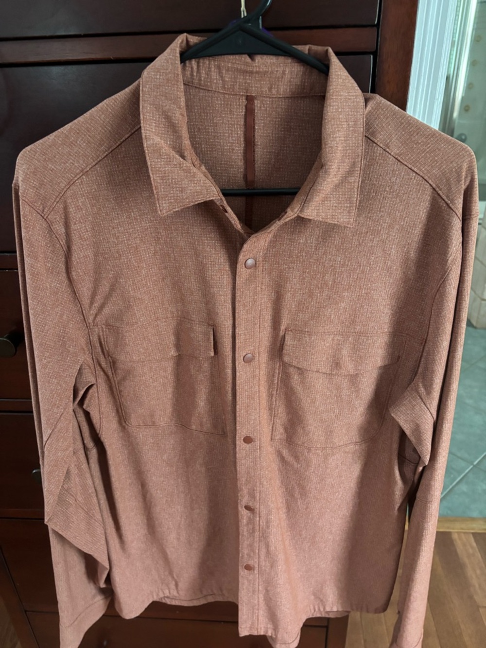 Lululemon Lightweight Rust-Brown Overshirt